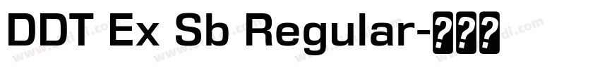 DDT Ex Sb Regular字体转换